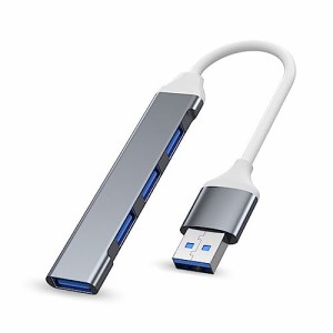 Wowssyo USBハブ USB 3.0スプリッタ 4-in-1USBアダプタ USB 3.0ドッキングステーション MacBook Pro WindowsラップトップおよびUSBポート