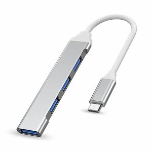 Wowssyo USB Cハブ USB 3.0スプリッタ 4-in-1 USBアダプタ USB 3.0ドッキングステーション MacBook Pro WindowsラップトップおよびUSBポ