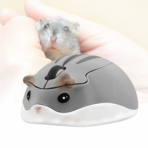 ワイヤレスマウス 2.4Ghz 電池式 無線マウス おしゃれ ハムスターの形かわいい動物デザイン マウス 静音 軽量 光学式 キャラクターマウス