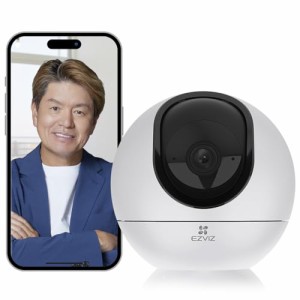 EZVIZ 400万画素 ペット カメラ 人/ペット検知 Wi-Fi 2.4GHz/5GHz対応 自動追跡＋ズーム スマホ遠隔操作 留守番 見守りカメラ SDカード録