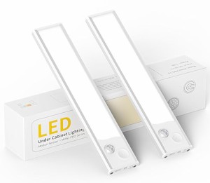 YEEZEN LEDセンサーライト Type-C 充電式ライト 20cm 大容量電池 足元灯 バーライト 人感センサー キッチン用ライト 屋内 マグネット 階