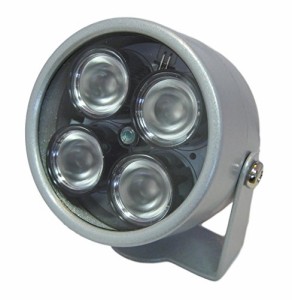 Stork Corp 赤外線 LED 照明 ライト 強力 4灯 光量センサー 自動点灯 850nm