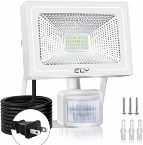 CLY LED 投光器 20W 人感センサー 玄関ライト 100V 昼白色 PIR動体センサー ブラケットライト 屋外 センサー 防犯ライト 人感点灯自動消