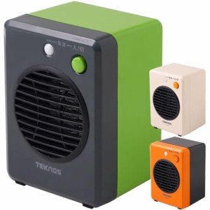 TEKNOS モバイルセラミックヒーター 2個セット 【 300W 小型 卓上 DCモーター搭載 電気ファンヒーター 】 転倒防止OFF機能付き セラミッ