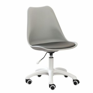 オーエスジェイ(OSJ) オフィスチェア デスクチェア おしゃれ グレー 学習椅子 椅子 回転椅子 幅58×奥行51.5×高さ79~89cm 組み立て簡単 