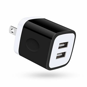 Viviber 充電器 ACアダプタ (USB充電器 2ポート 2.1A) PSE認証 USB コンセント iPhone15 充電アダプタ 急速充電器 スマホ充電 コンセント