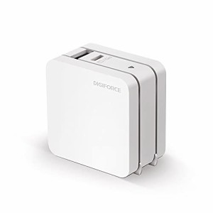 DIGIFORCE square 65W 1A 1C 急速充電器 2ポート【USB-A/USB-C】 PD搭載 iPhone15/MacBook/ノートPC/Android/Surface/ワイヤレスイヤホン