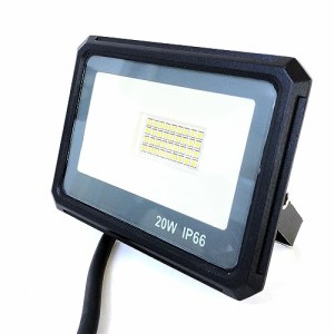 LED 投光器 20W 200W相当 1650LM 昼光色 投光器 led 防水 作業灯 LED IP66 壁掛け照明 舞台照明 屋内 屋外 ポータブル投光器看板灯 夜間