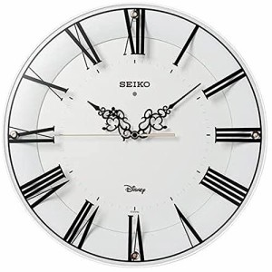 セイコークロック(Seiko Clock) 掛け時計 キャラクター 大人ディズニーミッキーマウス ミニーマウス 電波 アナログ ディズニー 白 FS506W