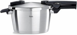 フィスラー (Fissler) シンプルな圧力表示で簡単調理ができる 圧力鍋 ビタクイック プレミアム 4.5L ガス IH 対応 3〜4人向 音も静かで毎