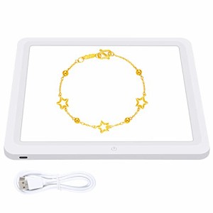 PULUZ 29cm LED写真撮影用シャドウレスライトパネル 超高輝度フィルライト背景パネル タッチボトムライト フォトボックスライト USB-C電