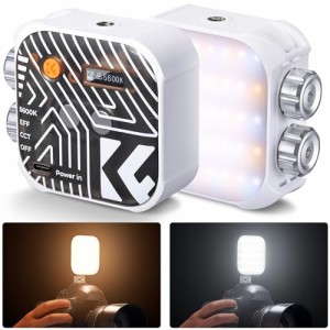 K&F Concept 撮影用ライト 照明 LEDビデオライト 小型 補助照明 撮影ライト カメラライト ledカメラビデオライト ミニビデオライト 2500K