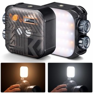 K&F Concept LEDビデオライト 小型 補助照明 撮影ライト カメラライト ledカメラビデオライト ミニビデオライト 照明 撮影用ライト 2500K
