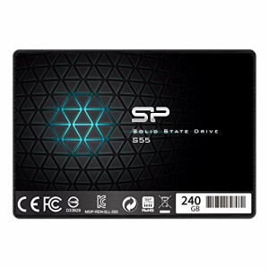 シリコンパワー SSD 240GB SATA3 6Gb/s 2.5インチ 7mm  S55シリーズ SP240GBSS3S55S25AC