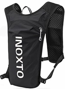 [INOXTO] ランニング リュック スポーツ 超軽量140g 付属 ハイキングトレイル ランニング 自転車レース マラソン 光反射 通気 5L ハイド