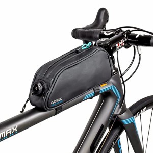 GORIX(ゴリックス) 自転車 トップチューブバッグ 防水 カモ柄 軽量 フレームバッグ フロント スマホ収納可能 止水ファスナー [ おしゃれ
