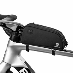 ROCKBROS(ロックブロス)トップチューブバッグ 自転車 ロードバイク バッグ 簡単装着 スリム フレームバッグ 収納バッグ 軽量 小物入れ 膝