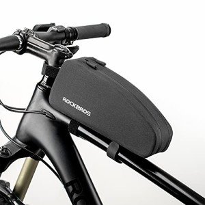 ROCKBROS(ロックブロス)トップチューブバッグ 自転車 防水 簡単装着 フレームバッグ 小物入れケース ロードバイク 膝に当たらないデザイ
