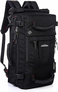 [Overmont] 登山リュック35L 大容量 3WAYビジネスバッグ バイク用 シートバッグ バックパック 15.6インチPC リュックサック スクエア 防