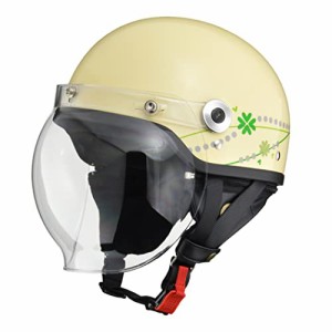 リード工業(LEAD) バイクヘルメット ハーフ CROSS バブルシールド付き CR-760