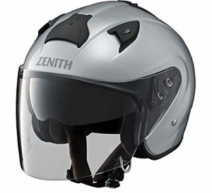 ヤマハ(Yamaha)バイクヘルメット ジェット YJ-14 ZENITH サンバイザーモデル 90791-2279M クリスタルシルバー M (頭囲 57cm~58cm)