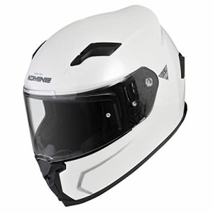 コミネ(KOMINE) バイク用 FL フルフェイスヘルメット パールホワイト XL HK-170 UVカットシールド 高強度ABSシェル インナーバイザー フ