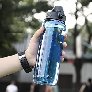 TSQIBU ボトル 水筒 大容量 600ml 800ml 1000ml 1500ml 2000ml 超軽量 漏れ防止 携帯便利 耐熱100℃熱湯対応 アウトドア スポーツ ウォー