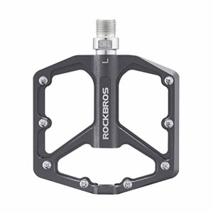 ROCKBROS(ロックブロス)自転車ペダル 軽量 フラットペダル アルミ合金 ロードバイク mtb プラットフォーム 滑り止め ベアリングシール 9/