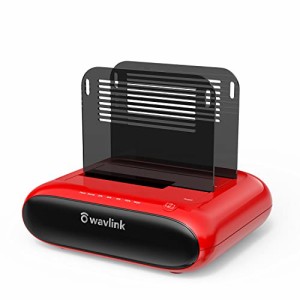 WAVLINK デュアルベイHDDスタンド 外付けハードドライブドッキングステーション 2.5または3.5インチHDD用USB3.0からSATAI / II/III