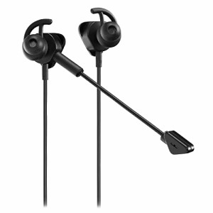 Turtle Beach ゲーミングイヤホン Battle Buds 有線 3.5mm ブラック/黒 ブームマイク インラインマイク スマホ PS5 / PS4 / Xbox/Android