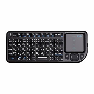 Ewin ミニ キーボード ワイヤレス 2.4GHz タッチパッド搭載 超小型 mini Wireless keyboard マウス一体型 キーボード 日本語JIS配列 (72