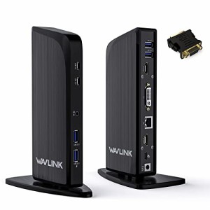 WAVLINK 13-In-1 USB C ドッキングステーション トリプルモニターユニバーサルパソコンドック USB-C PCドッキングステーション 100W PD U