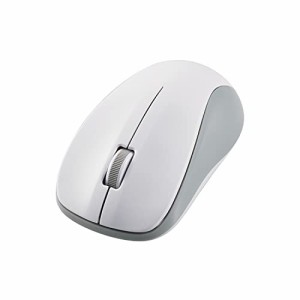 エレコム マウス ワイヤレスマウス Bluetooth 3ボタン Mサイズ 抗菌 ホワイト M-BY11BRKWH