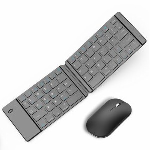 Bluetooth キーボードマウス折りたたみ式 ワイヤレス キーボード 3台デバイス切替接続可能 Windows/Mac/iOS対応 Type-C充電式 スマホ タ