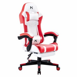 HLFURNITURE ゲーミングチェア gaming chair ゲームチェア オフィスチェア 135°リクライニング パソコンチェア pcチェア 椅子 テレワー