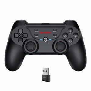 GameSir T3Sワイヤレスコントローラー（Android/電話/ニンテンドースイッチ用）、ターボ機能付きデュアルバイブレーションゲームパッドジ