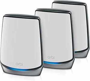 NETGEAR Orbi WiFi6 メッシュWiFi AX6000 3台セット 無線LAN ルーター 11ax トライバンド RBK853  カバー範囲525?u 【Nintendo Switch/PS