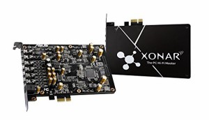 ASUS 192kHz/24-bit ハイレゾ音質の 7.1 PCIe ゲーム向けサウンドカード、150ohm ヘッドフォンアンプ DAC、独自の EMIバックプレート Xon