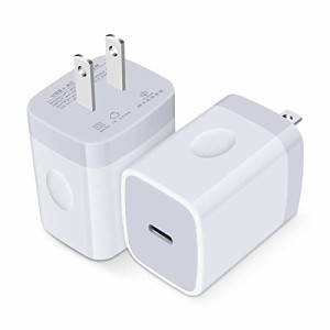 Hootek 急速充電器 20W USB-C電源アダプタ 【PD3.0対応/PSE認証/2個セット/コンパクト】 PD 充電器 Type-C タイプC 充電器 USB コンセン