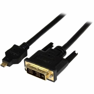 StarTech.com マイクロHDMI - DVI-Dケーブル 2m オス/オス HDDDVIMM2M