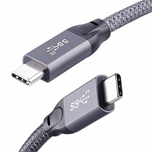 QCEs USB C - USB Cデータケーブル 20Gbps USB C 3.2 Gen 2ケーブル 3.3フィート 4K モニターコード 100W PD 充電 Thunderbolt 3/4 iPhon