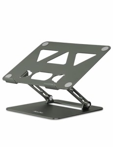 アオビホAoviho-ノートパソコンスタンド- タブレットホルダー PCスタンド 折りたたみ式 人間工学 無段階高さ&角度調整可能 姿勢改善 腰痛