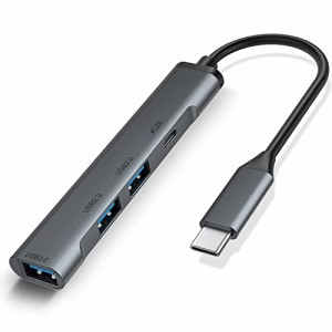 usb-c ハブ スリムタイプ LUONOCAN type-c usbハブ usb2.0/3.0ポート 増設 タイプc hub usb c 変換アダプター PD 100W 快速充電 macbook 