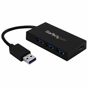 StarTech.com USB 3.0 ハブ/USB Type-A接続/USB 3.1 Gen 1/4ポート(3x USB-A, 1x USB-C)/バスパワー/各種OS対応/SuperSpeed 5Gbps ハブ H