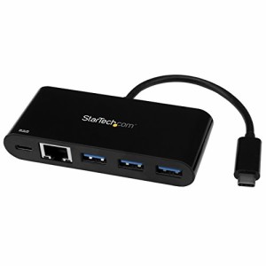 StarTech.com USB-C接続ギガビット有線LANアダプタ 3ポートUSB3.0ハブ搭載 USB給電(PD)対応 US1GC303APD