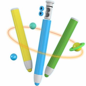タッチペン 子供用 Ciscle スタイラスペン 3本セット シリコン製 握りやすい iPad/タブレット/iPhone/Android スマホ 全機種対応 誕生日