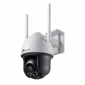 TP-Link ONVIF 4MP 屋外用 フルカラー パン チルト ネットワーク Wi-Fi 防犯カメラ スマートIR WDR 3D DNR VIGI C540-W(4mm)