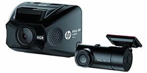 ヒューレットパッカード (hp) 前後2カメラ 前後200万画素小型ドライブレコーダー f660g kit HDR/WDR/FullHD GPS & Gセンサー搭載 & 駐車