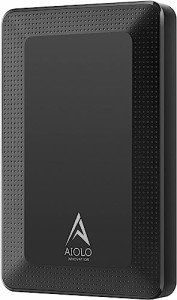 AIOLO INNOVATION 外付けHDD ポータブルハードディスク 2TB 2.5インチ USB3.0 テレビ録画/PC/Mac/PS4/Xbox対応 A3-2T-BLK-AJ