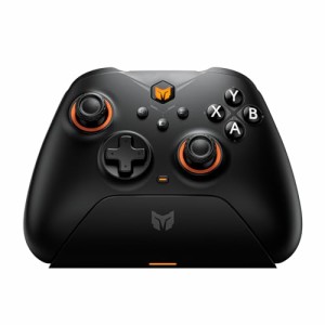 BIGBIG WON Gale 2.4GワイヤレスPCコントローラー、充電ベース付きのBluetooth Switchゲームパッド、PCアプリの設定制御、6軸ジャイロス